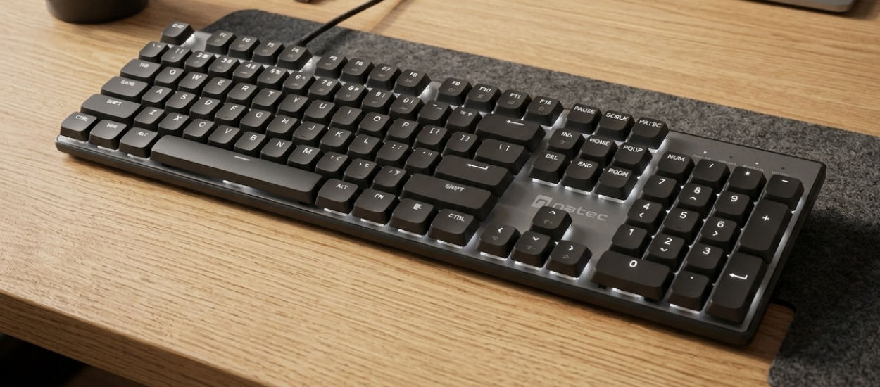 Biurowa klawiatura mechaniczna w dobrej cenie. Natec Amberjack już w sprzedaży