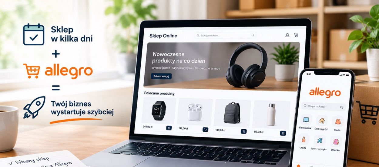 Własny sklep w kilka dni i sprzedaż na Allegro. Jak Sky‑Shop obniża próg wejścia w dropshipping?